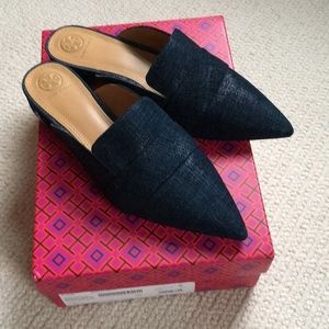 Tory Burch Rosalind Printed Suede mule